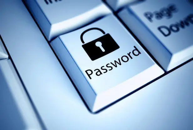 close-up of a keyboards password key, highlighting security and digital privacy essentials.