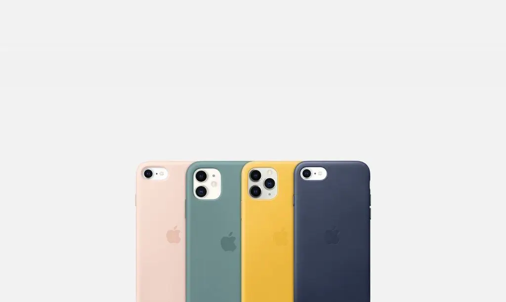 Vibrant smartphone cases in pink, teal, yellow, and navy for stylish iPhone protection.