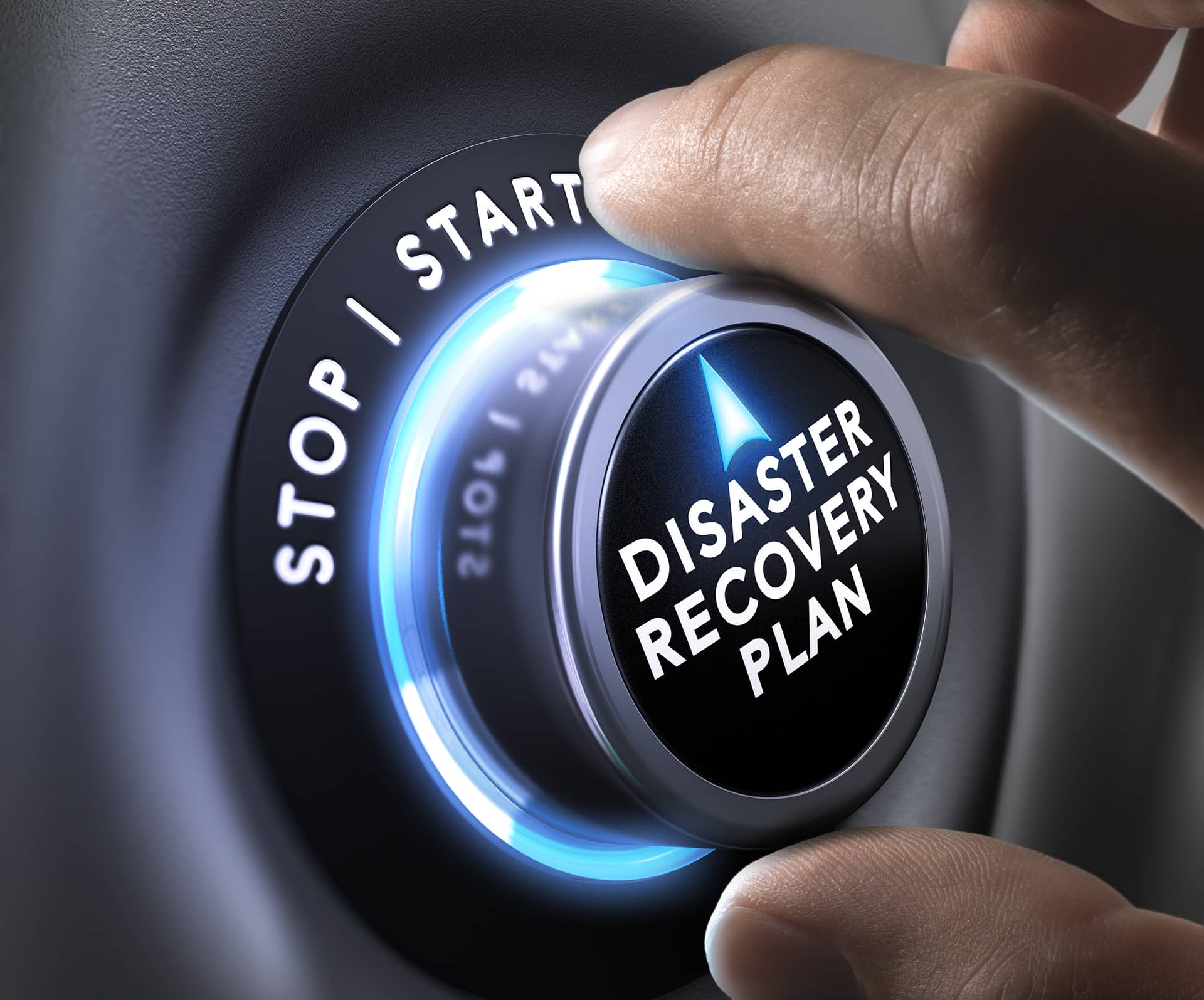 a button that says stop i start disaster recovery plan