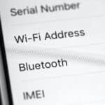 a close up of a cell phone with the wi - fi address on it