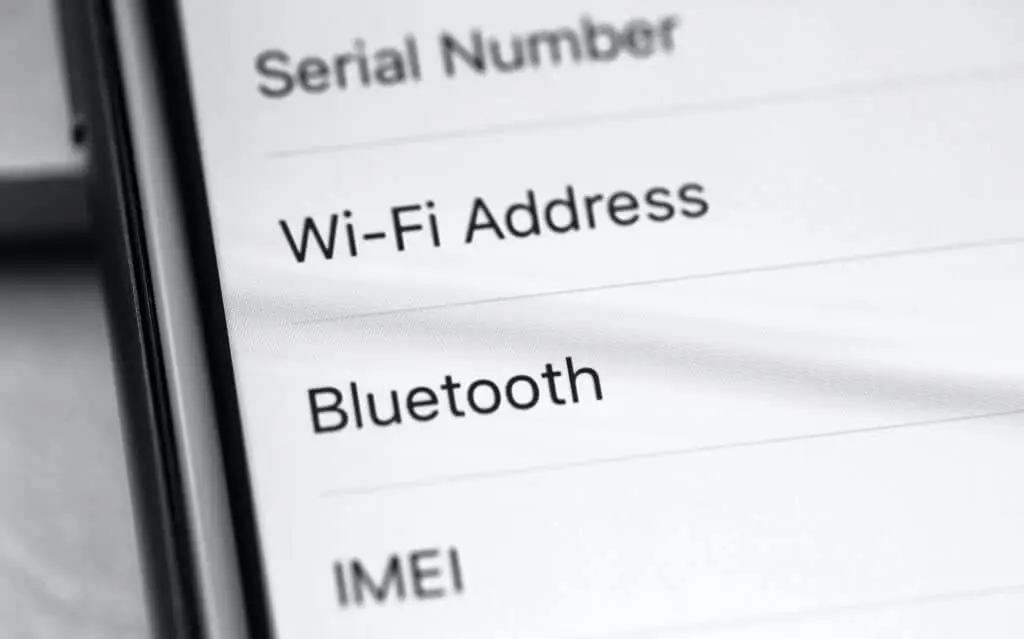 Tip Of The Week: Turn Off Bluetooth On Android When Not In Use 3 close-up of iphone settings displaying mac address and bluetooth options in moscow, august 2020.